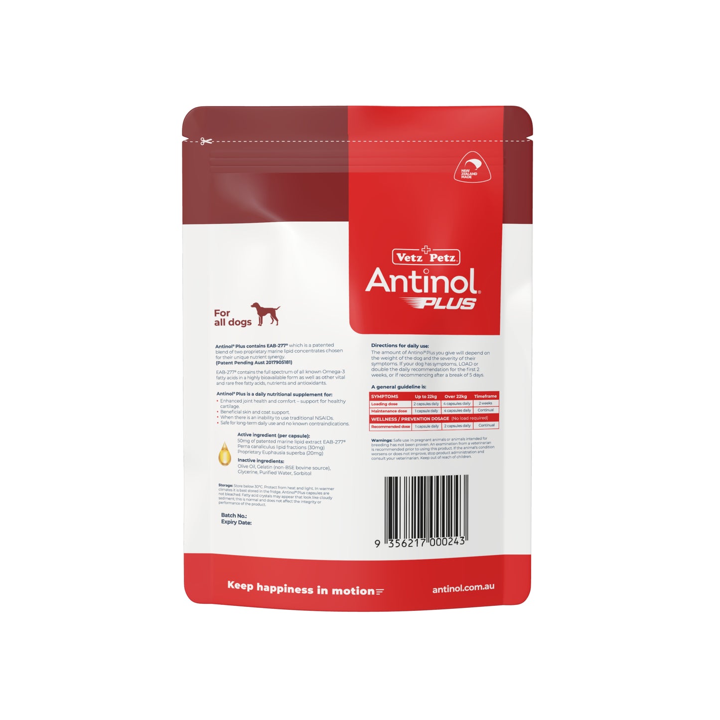 Antinol<sup>®</sup> Plus for Dogs