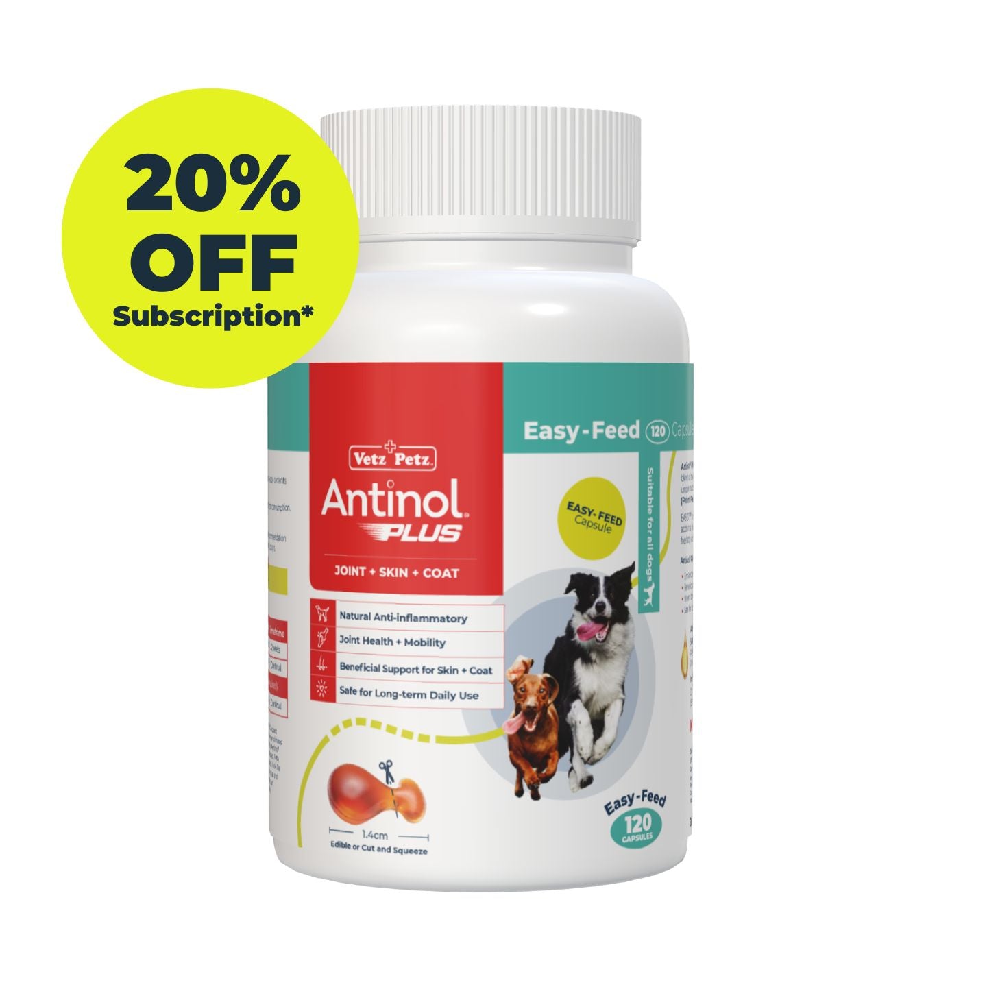 Antinol<sup>®</sup>️ Plus for Dogs - 20% off Subscription